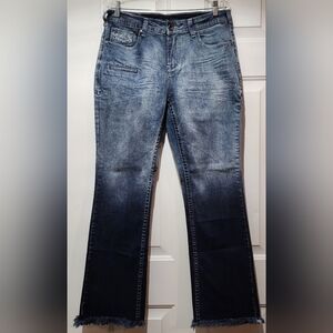 Cowgirl Tuff Women's Denim Blue Jeans 31x31 Boot Cut - "Tidal Wave"